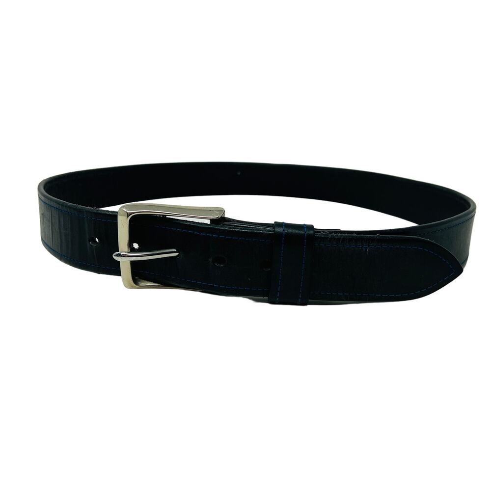 Sam Brown London Leather Belt Luxury Handmade Bespoke Thick Leather - 32